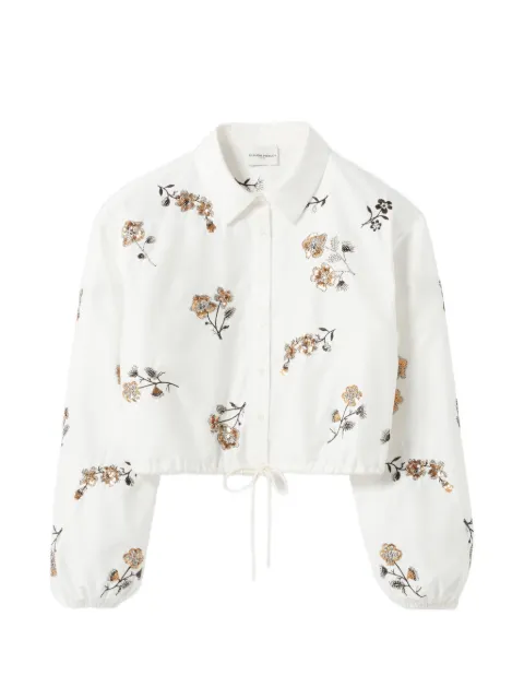 Claudie Pierlot floral and sequin shirt White CFPCM00560