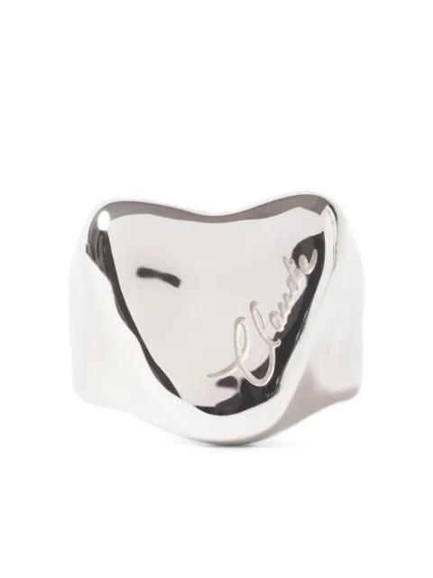 Claudie Pierlot heart signet ring Silver CFABI00282