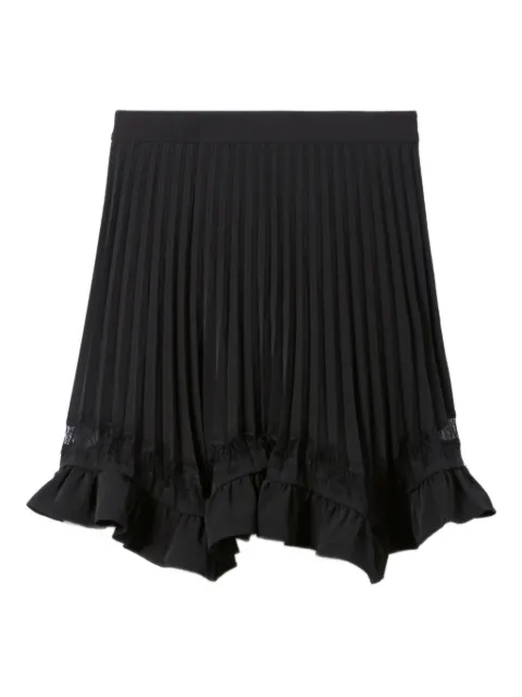 Claudie Pierlot asymmetric lace skirt Black CFPJU00826