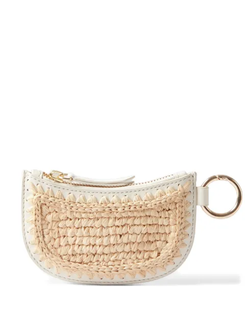 Claudie Pierlot raffia purse Neutrals CFAPM00233