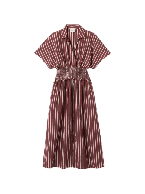 Claudie Pierlot striped wrap dress Brown CFPRO02838
