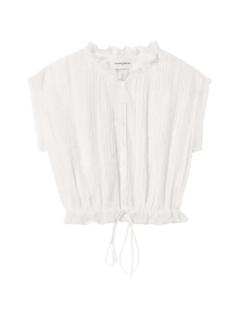 Claudie Pierlot sleeveless short shirt White CFPTO01082