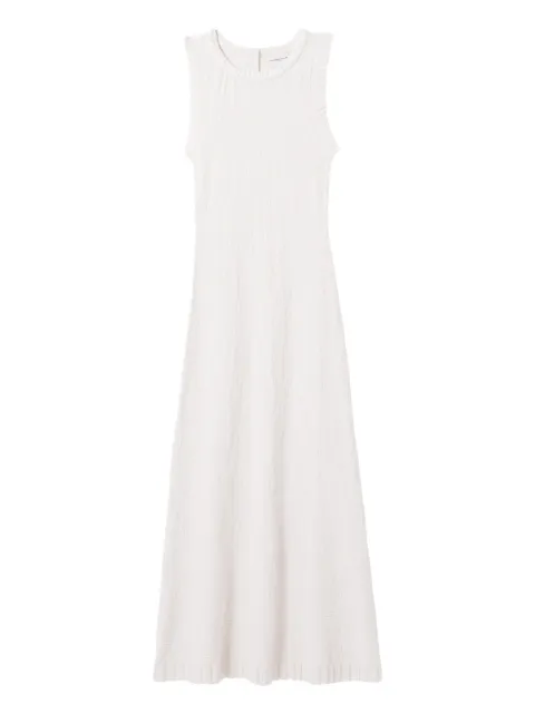 Claudie Pierlot long knited dress Neutrals CFPRO02921