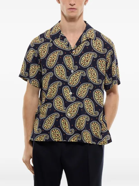 FURSAC paisey-print shirt Blue FHPCH00339