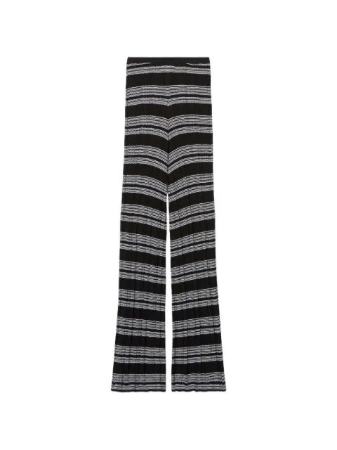 Claudie Pierlot striped knit trousers Black CFPPA00745