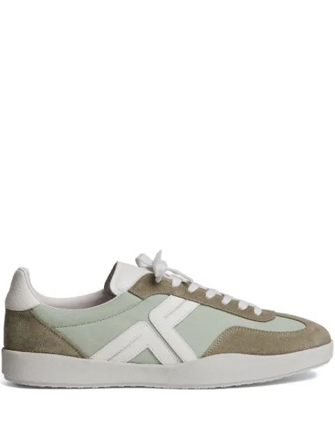 FURSAC leather lace-up sneakers Green FHACH00037