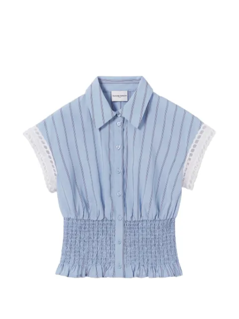 Claudie Pierlot sleeveless striped shirt Blue CFPTO01168