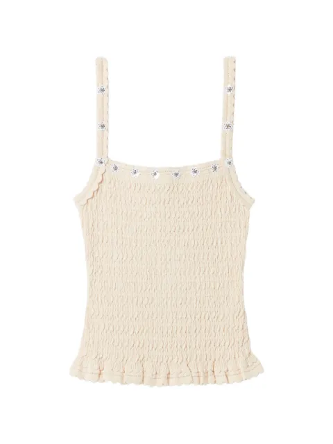 Claudie Pierlot floral embroidered top Neutrals CFPTO01129