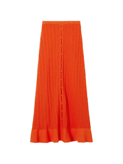 Claudie Pierlot long crochet skirt Orange CFPJU00895
