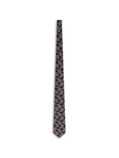 FURSAC paisley-print silk tie Black FHACR00135