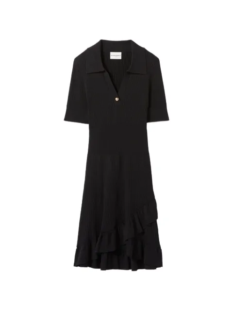 Claudie Pierlot shirt collar knit dress Black CFPRO02870