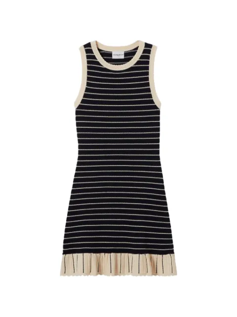 Claudie Pierlot short striped dress Blue CFPRO03005