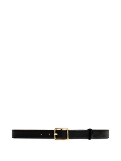 FURSAC square-buckle leather belt Black FHACE00031