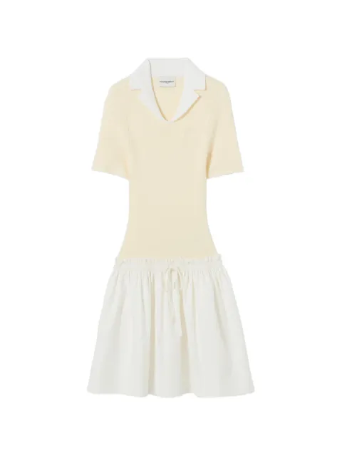 Claudie Pierlot short bi-material dress Neutrals CFPRO02875