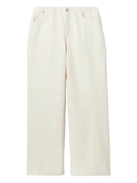 Claudie Pierlot ecru denim trousers Neutrals CFPJE00350