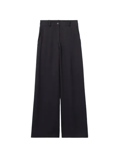 Claudie Pierlot straight satin trousers Blue CFPPA00753