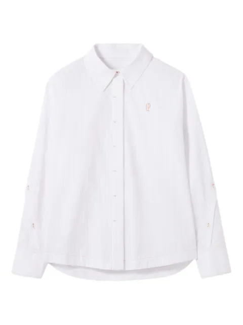 Claudie Pierlot striped poplin shirt White CFPCM00542