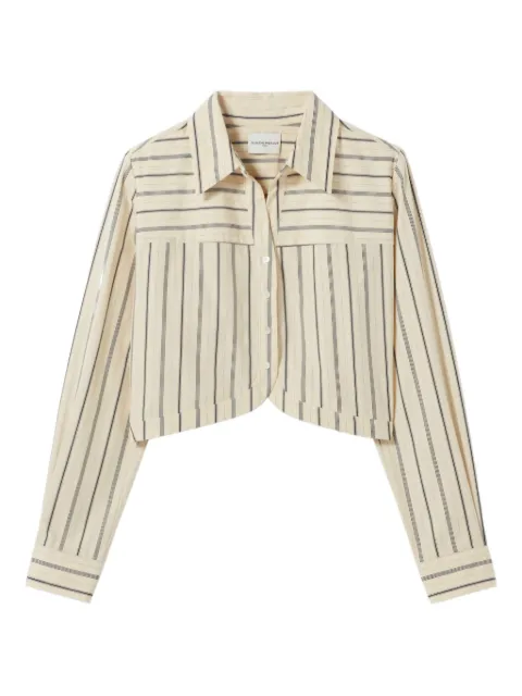 Claudie Pierlot striped poplin shirt Neutrals CFPCM00543