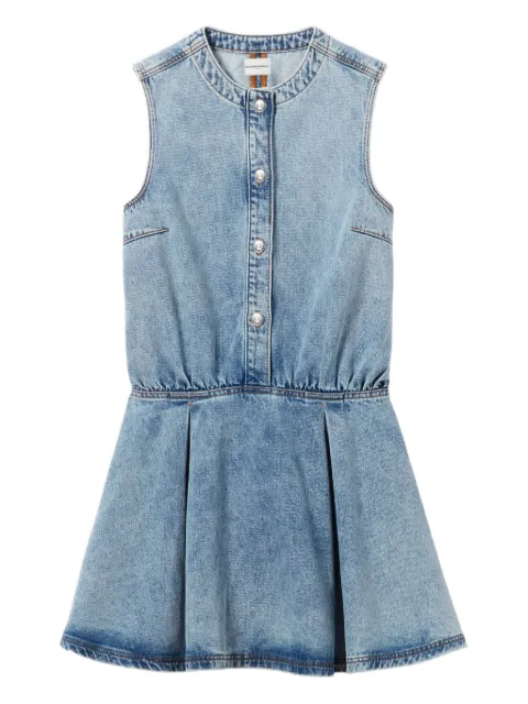 Claudie Pierlot washed flared dress Blue CFPRO02835
