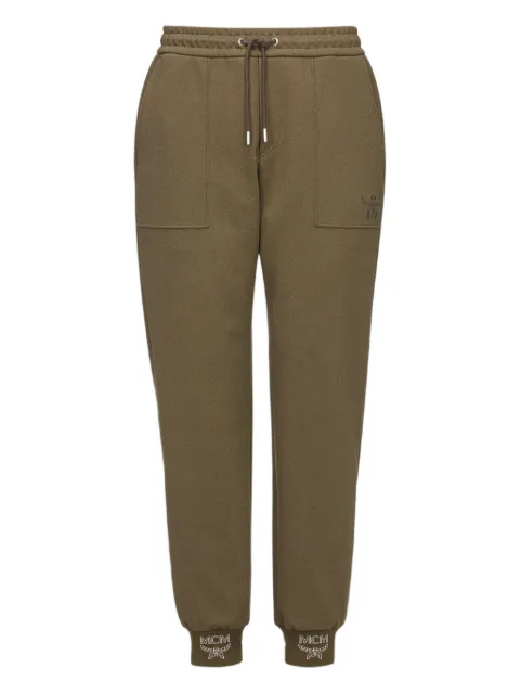 MCM logo ponte track pants Brown MHPGSBC01GK00L
