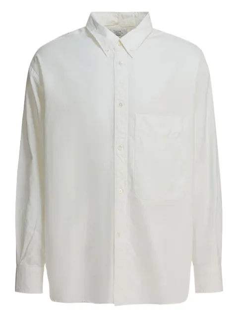 BEAMS PLUS Lisa button-up chest-pocket shirt White 381116821391