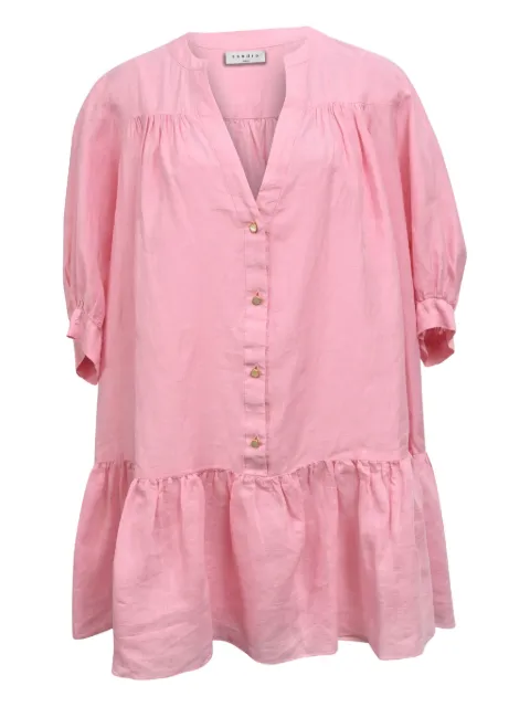 SANDRO buttoned mini dress Pink NAPPUHKCL489573W