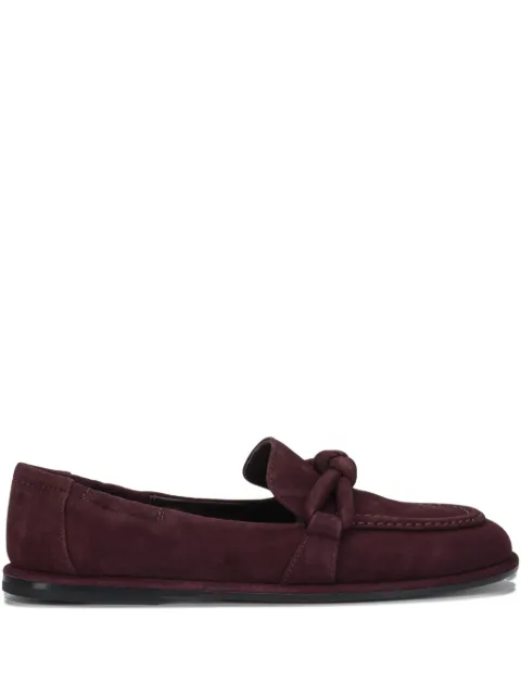 Pomme D´Or knot-detail loafers Purple 1174REVERSEBORDEAUX