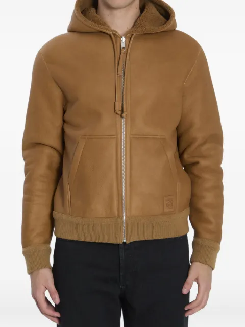 LOEWE hooded reversible leather jacket Neutrals H526Y2SL58
