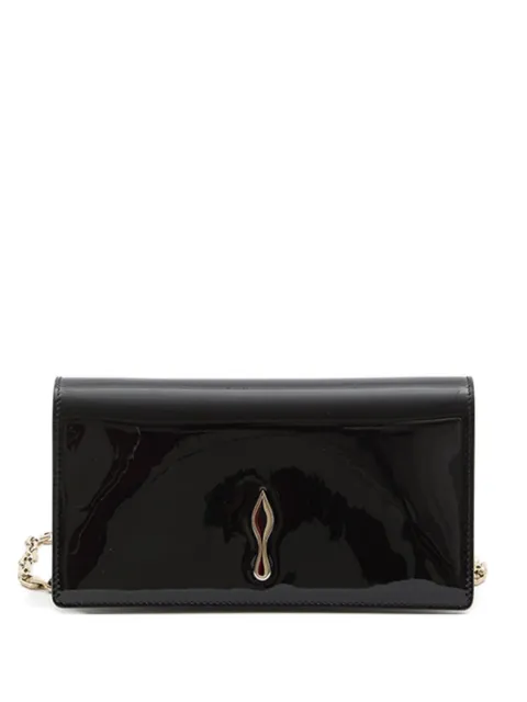 Christian Louboutin Bettina leather clutch bag Black 1265080