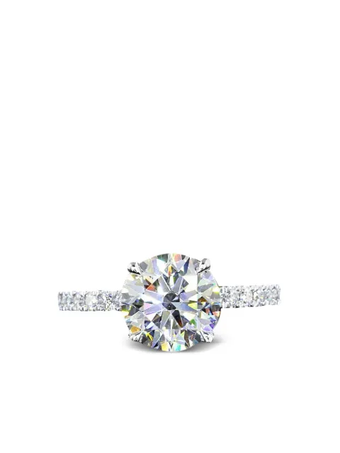 Jewels Aficionado 14K white gold diamond ring Silver RG2303