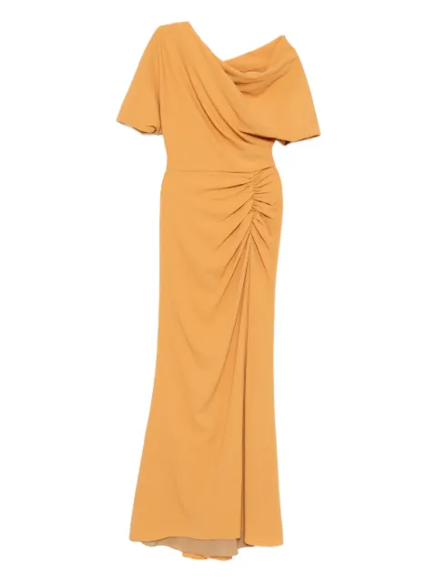 Amsale pebbled-texture dress Orange P925PT
