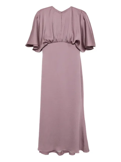 Amsale hammered satin dress Pink P931H