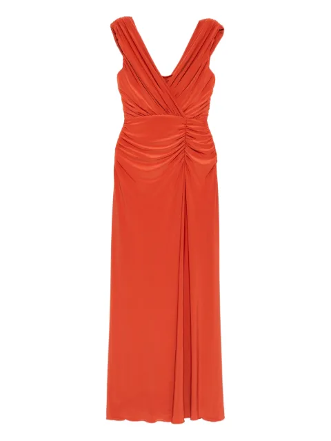 Amsale satin jersey dress Orange P928SJ