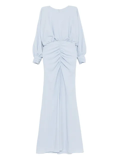 Amsale pebbled-texture dress Blue P922PT