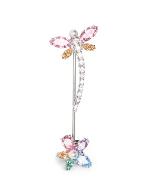 Swarovski x Ariana Grande crystal and cubic zirconia brooch Silver 5737428