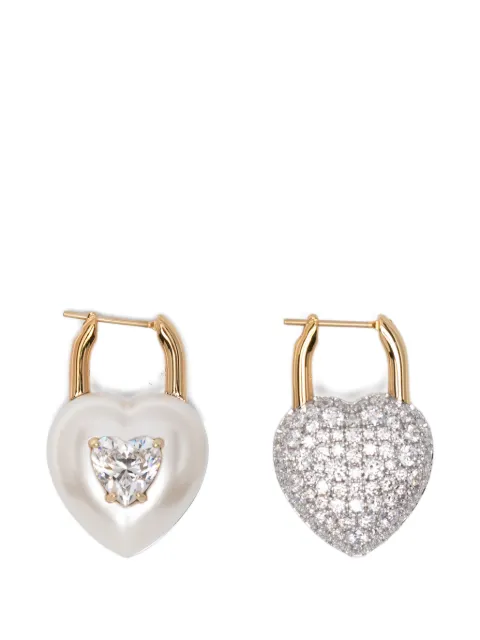 Swarovski heart-shape earrings Gold 5737297