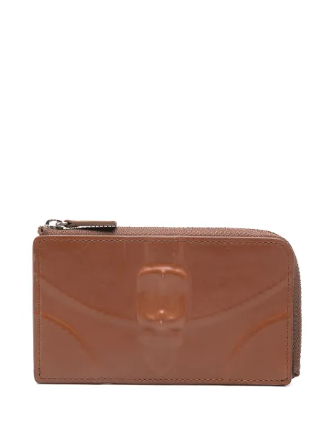 Maison MIHARA YASUHIRO Invisible Fragment embossed card holder Brown A14AC608