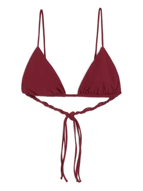 Jil Sander jersey Tangle bikini top Red J40BR0002J20011