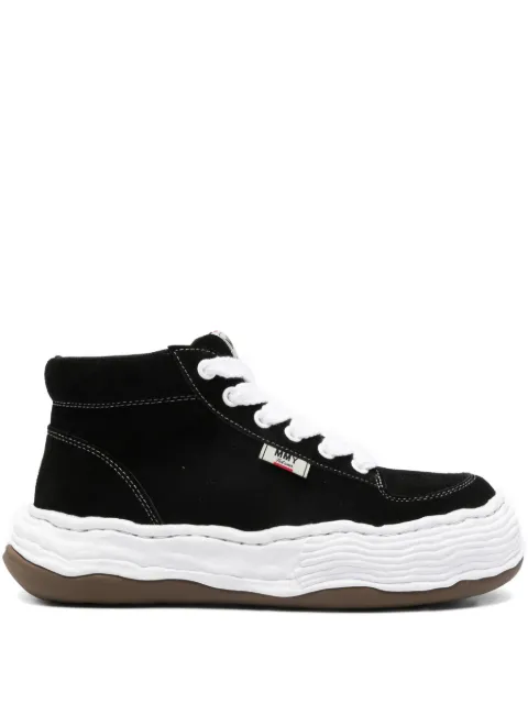 Maison MIHARA YASUHIRO Oliver suede high-top sneakers Black A15FW701