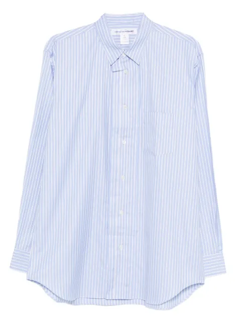 Comme Des Garçons Shirt pocket striped shirt Blue FPB044