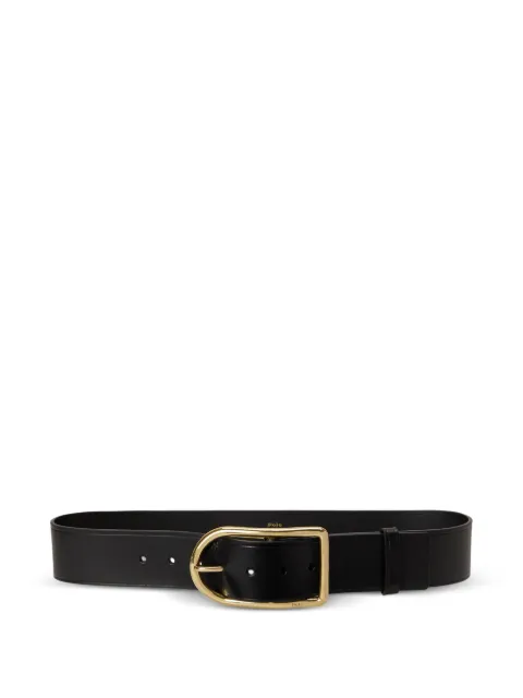 Polo Ralph Lauren 50mm buckle leather belt Black 429P05791002