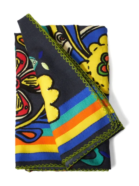 Carolina Herrera x Rianna + Nina printed scarf Black R2631E302RNS