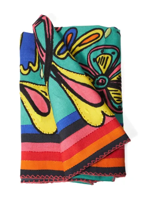 Carolina Herrera x Rianna + Nina printed scarf Green R2631E302RNS