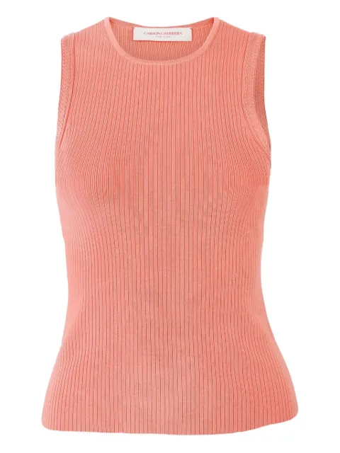 Carolina Herrera Ribbed tank Pink R2612N202KSI