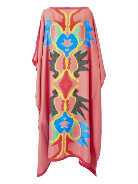 Carolina Herrera x Rianna + Nina printed caftan Pink R2611N905RNK