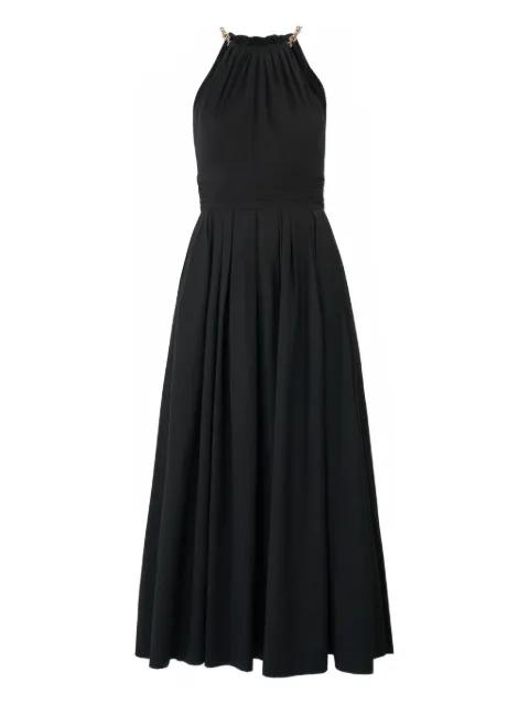 Carolina Herrera chain-strap halterneck midi dress Black R2611N523SCT