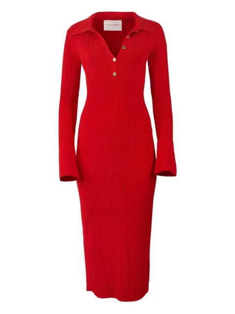 Carolina Herrera henley midi dress Red R2612N513KSI