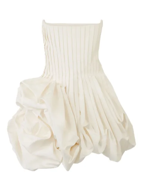 Carolina Herrera pleated mini dress Neutrals R2611N558SFA100