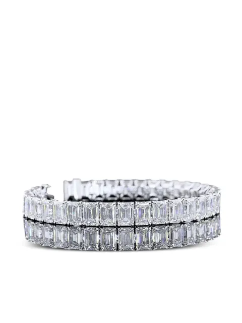 Jewels Aficionado 14K white gold diamond bracelet Silver BC2122