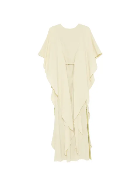 Amsale pebble crepe maxi dress Yellow P923PT